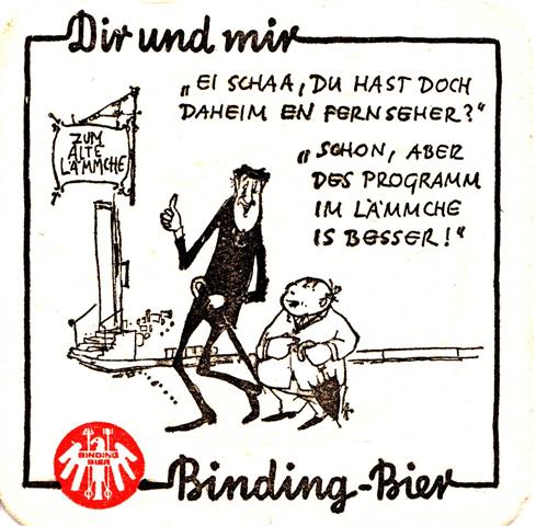 frankfurt f-he binding dir & mir bier 4b (quad185-ei schaa-schwarzrot)
